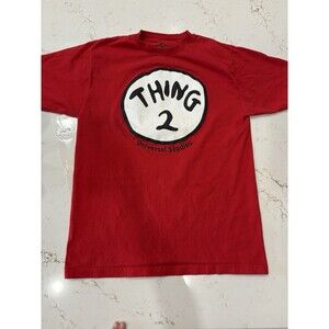 Universal Studios Hollywood Thing 2 Graphic Tshirt Adult L Red Short Sleeve